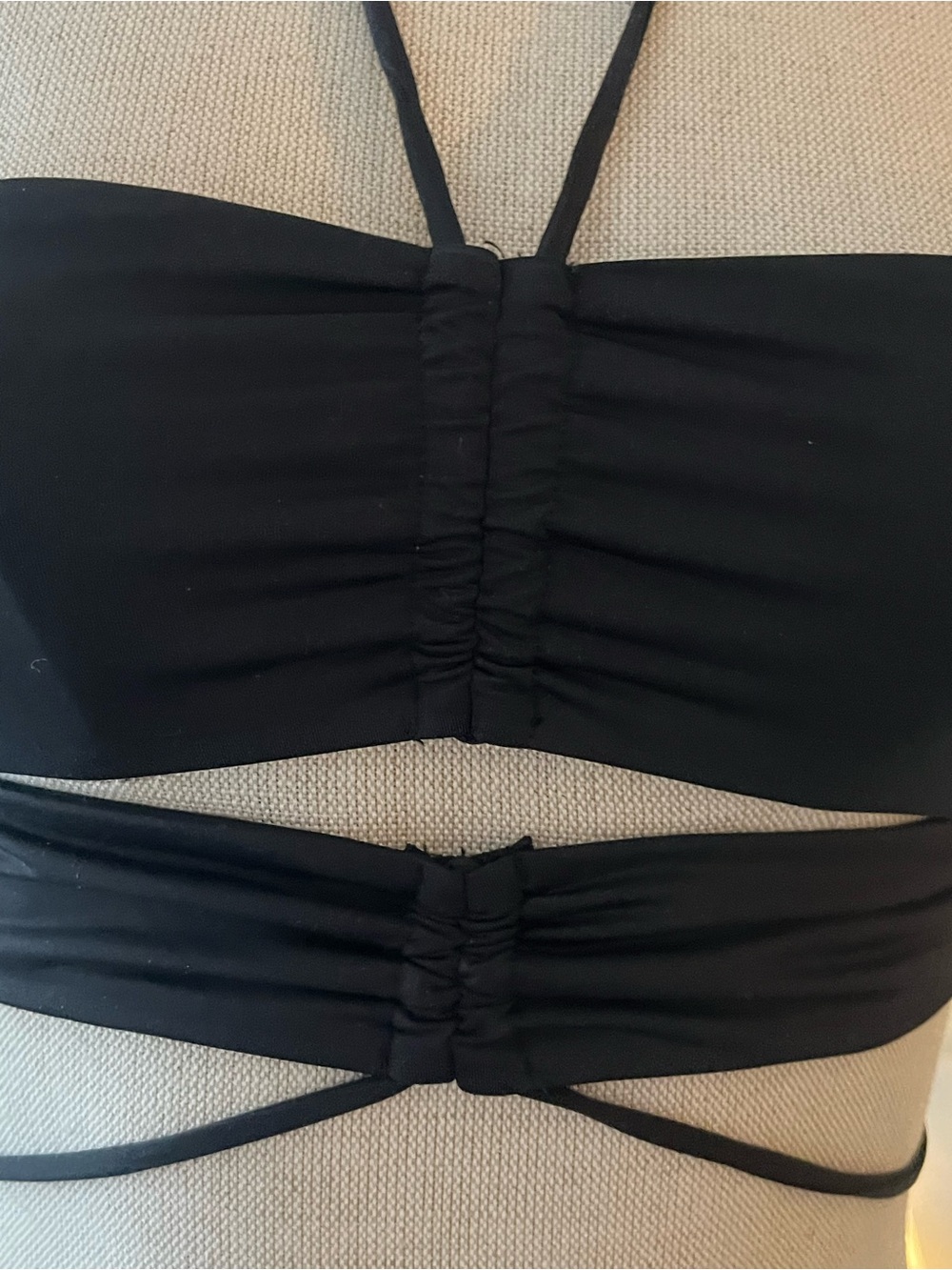 FRANKIES BIKINIS 🌴🎀🌴 Black TOP 🌴 - Picture 4 of 7